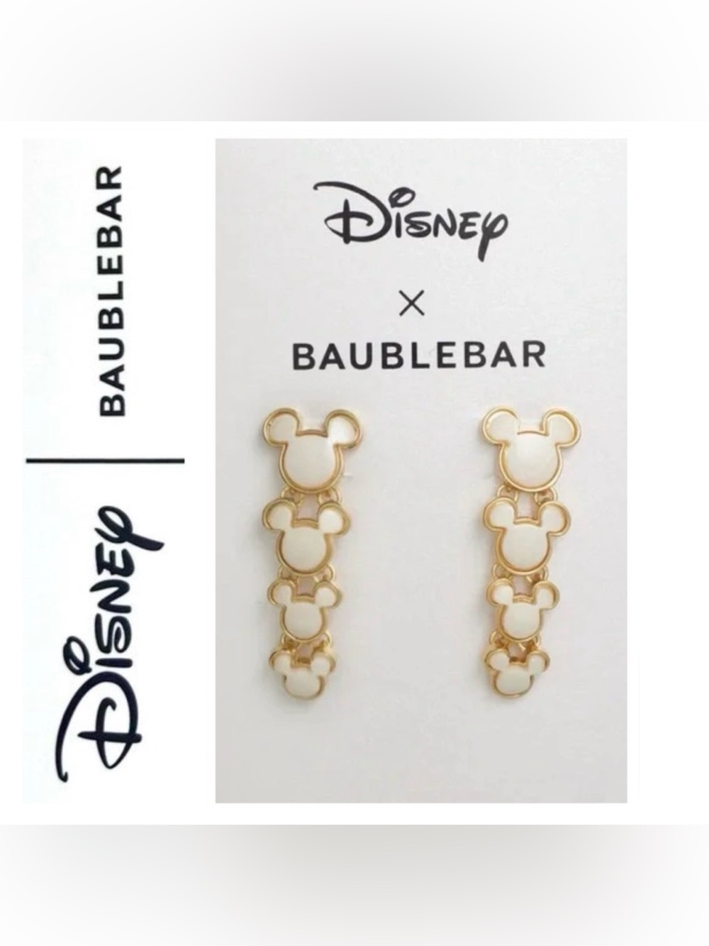 🌟🌟 Disney’s Baublebar Mickey’s Pearl Drop Earrings